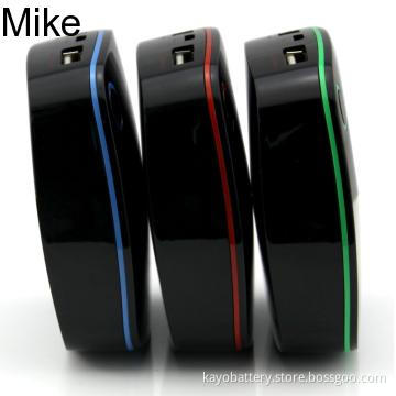 emergency mobile charger with 6000mAh&1A input, dual output DC5.0 1A